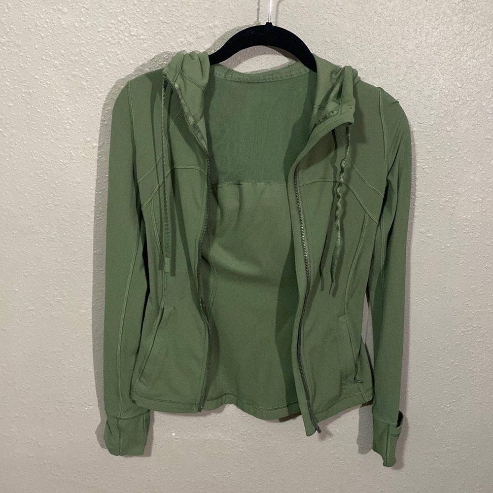 Lululemon Athletica Sage Green Full-Zip Jacket w/hood